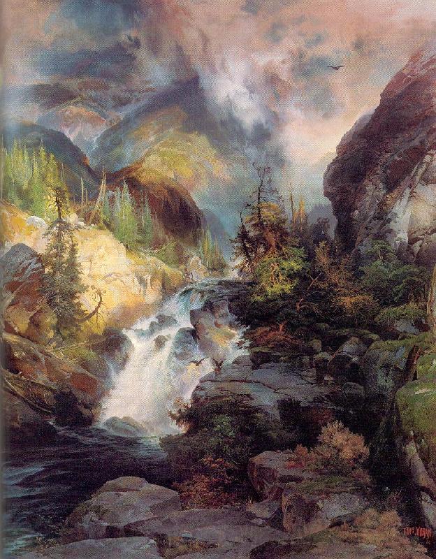 Moran, Thomas Children of the Mountain Spain oil painting art